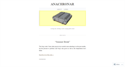 Desktop Screenshot of anachronar.wordpress.com