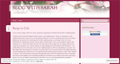 Desktop Screenshot of blogwithsarah.wordpress.com