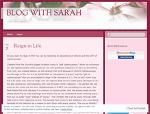 Tablet Screenshot of blogwithsarah.wordpress.com