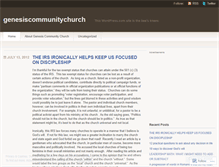 Tablet Screenshot of genesiscommunitychurch.wordpress.com