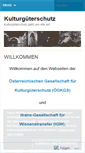 Mobile Screenshot of kulturgueterschutz.wordpress.com