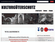 Tablet Screenshot of kulturgueterschutz.wordpress.com