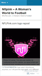 Mobile Screenshot of nflpink.wordpress.com