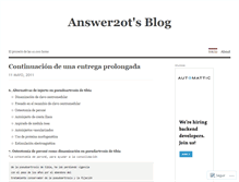 Tablet Screenshot of answer2ot.wordpress.com