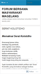 Mobile Screenshot of forbesmagelang.wordpress.com