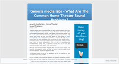 Desktop Screenshot of genesismedialabs.wordpress.com