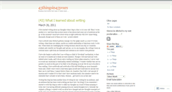 Desktop Screenshot of 43thingsin43years.wordpress.com