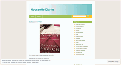 Desktop Screenshot of housewifediaries.wordpress.com
