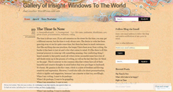 Desktop Screenshot of galleryofinsight.wordpress.com