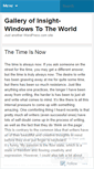 Mobile Screenshot of galleryofinsight.wordpress.com