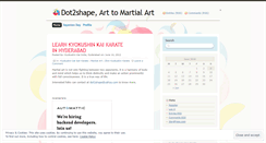 Desktop Screenshot of dot2shape.wordpress.com