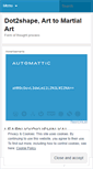 Mobile Screenshot of dot2shape.wordpress.com