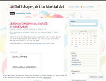 Tablet Screenshot of dot2shape.wordpress.com