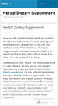 Mobile Screenshot of herbaldietarysupplement4u.wordpress.com