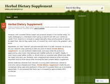 Tablet Screenshot of herbaldietarysupplement4u.wordpress.com