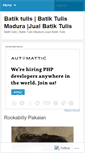 Mobile Screenshot of batiktulisinfo.wordpress.com