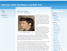 Tablet Screenshot of batiktulisinfo.wordpress.com