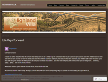 Tablet Screenshot of highlandvillaphilippines.wordpress.com