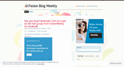 Desktop Screenshot of fasionblogweekly.wordpress.com