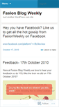 Mobile Screenshot of fasionblogweekly.wordpress.com