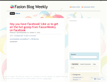 Tablet Screenshot of fasionblogweekly.wordpress.com