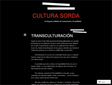 Tablet Screenshot of culturasorda.wordpress.com