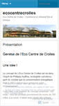 Mobile Screenshot of ecocentrecrolles.wordpress.com