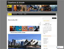 Tablet Screenshot of departuresandarrivals.wordpress.com