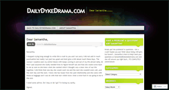 Desktop Screenshot of dailydykedrama.wordpress.com