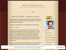 Tablet Screenshot of highsierragold.wordpress.com