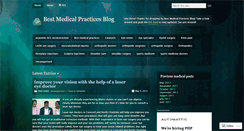 Desktop Screenshot of bestmedicalpractices.wordpress.com