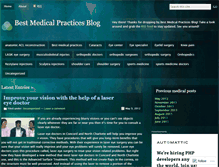 Tablet Screenshot of bestmedicalpractices.wordpress.com