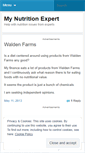 Mobile Screenshot of mynutritionexpertmwp.wordpress.com