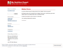 Tablet Screenshot of mynutritionexpertmwp.wordpress.com