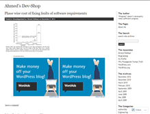 Tablet Screenshot of devshop.wordpress.com