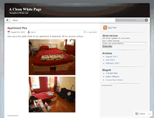 Tablet Screenshot of cleanwhitepage.wordpress.com