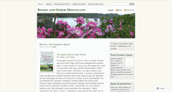 Desktop Screenshot of booksandmiscellany.wordpress.com