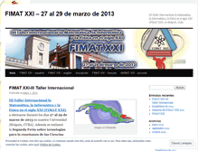 Tablet Screenshot of fimat.wordpress.com