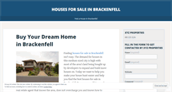 Desktop Screenshot of housesforsaleinbrackenfell.wordpress.com