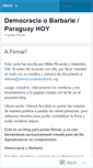 Mobile Screenshot of democraciaobarbarie.wordpress.com
