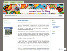 Tablet Screenshot of necoleguillory.wordpress.com