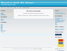 Tablet Screenshot of nuestrauladeapoyo.wordpress.com