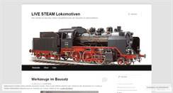 Desktop Screenshot of livesteam.wordpress.com