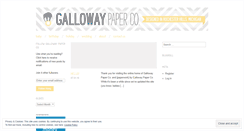 Desktop Screenshot of gallowaypaperco.wordpress.com