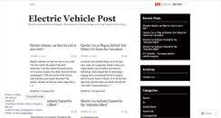 Desktop Screenshot of electricvehiclepost.wordpress.com