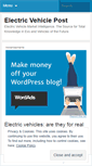 Mobile Screenshot of electricvehiclepost.wordpress.com