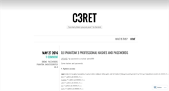 Desktop Screenshot of c3ret.wordpress.com