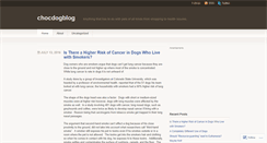 Desktop Screenshot of chocdogblog.wordpress.com