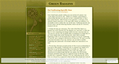 Desktop Screenshot of greenbaggins.wordpress.com
