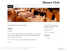 Tablet Screenshot of dinnerclubfl.wordpress.com